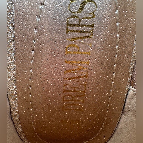 NEW Ladies Gold Sparkly Rhinestone Ballet Flats Shoes Size 8.5 - Picture 5 of 5